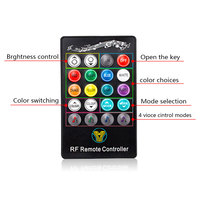 Luz de chasis RGB para coche, luz de ambiente de vehículo todoterreno modificada, luz decorativa LED colorida para coche, aplicación + control remoto