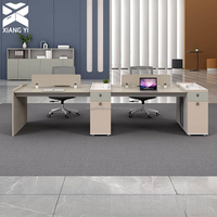 Table de bureau modulaire double face, poste de travail pour bureaux informatiques modernes, sociétés de logiciels et centres d'innovation