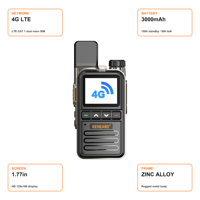KENEARD KE-998 4G LTE POC Talkie-walkie numérique CAT.1 Double SIM Appel de groupe 3000mAh 150H en veille Écran 1,77 pouces Alliage de zinc