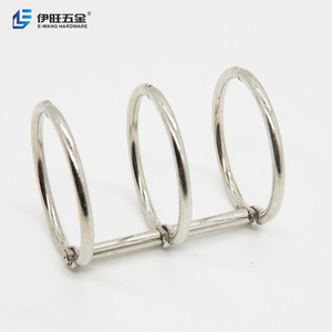 YIWANG Factory Metal <strong>Clips</strong> 2.5x30x40MM <strong>Silver</strong> Loose Leaf Binding Ring - Product Image 4