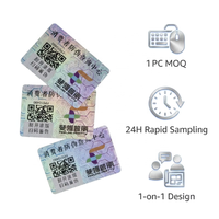 Autocollants personnalisés anti-contrefaçon à gratter avec code QR et numéro de série holographique sur papier brillant auto-adhésif pour promotion et épicerie