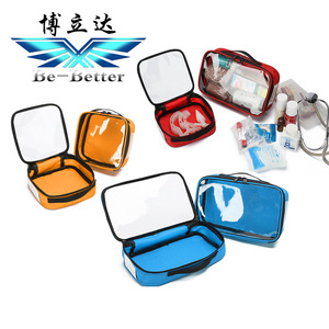 Bolsa de medicamentos portátil impermeable Borida, paquete modular de almacenamiento transparente pequeño para viajes y primeros auxilios - Product Image 2