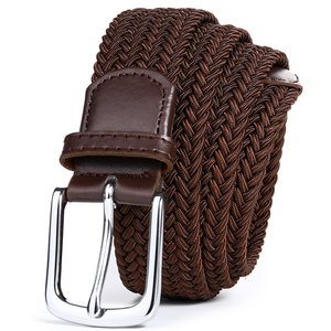 Tinta unita Unisex elastico regolabile 130cm XL grandi grandi dimensioni da uomo gigante intrecciato cintura elasticizzata per Golf - Product Image 2