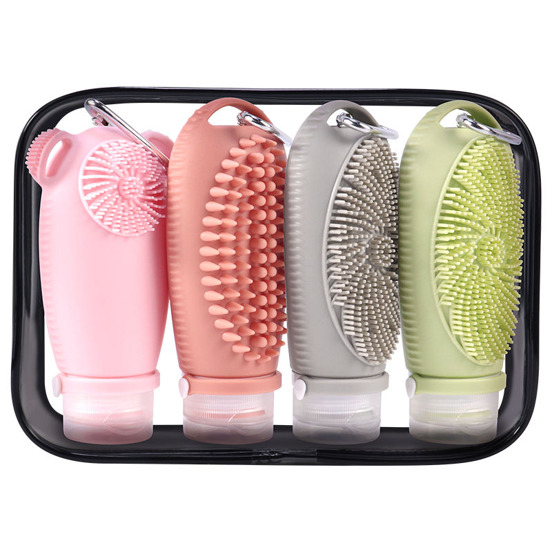 4PCS - 100 ML silicone bottles with PVC bag-2