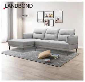 Mobiliário de sala de estar, moderno, elegância, estilo alta capacidade de carregamento, design de sofá de luxo em forma de l com chaise