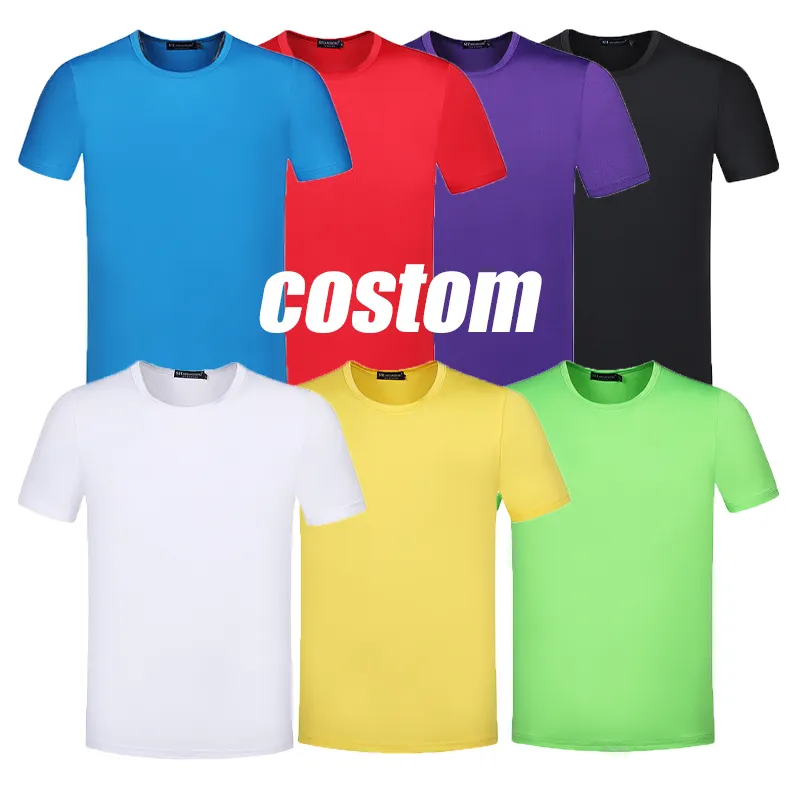 T-shirt vierge unisexe de haute qualité, T-shirt promotionnel personnalisé sans marque avec Logo, chemises personnalisées, T-shirt en vrac