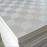 Plaque de plafond en plâtre stratifié PVC haute brillance 603x603mm et panneau de plâtre avec dos en feuille d'aluminium PVC réfléchissant la lumière