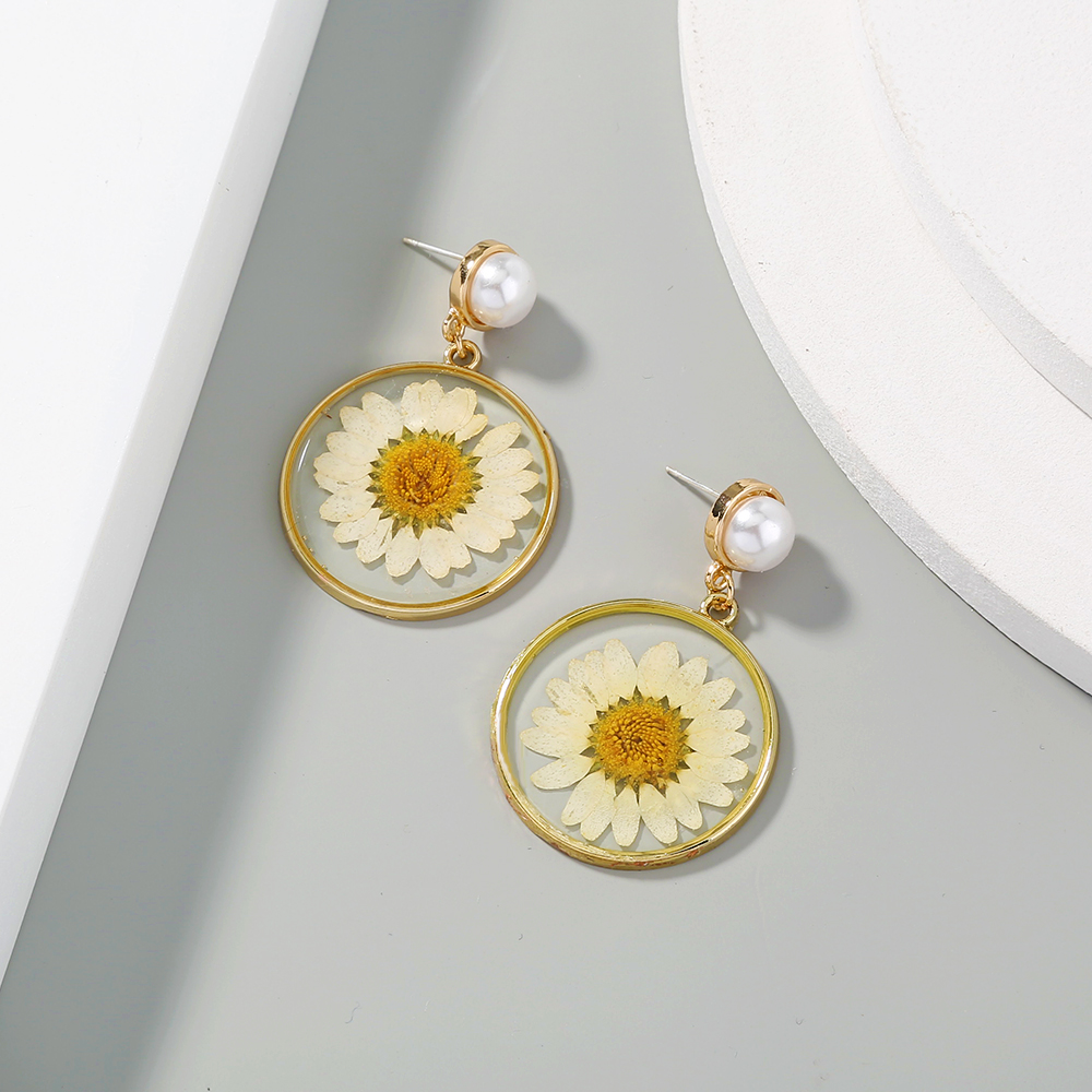 1 paire de fleurs séchées Boucles d'oreilles boule en verre pressé Fleur boucle d'oreille à clous pour bijoux 1 paire de fleurs séchées Boucles d'oreilles boule en verre pressé Fleur boucle d'oreille à clous pour bijoux