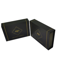 Logo imprimé personnalisé rigide à prix raisonnable boîtes d'emballage de produits électroniques boîte noire magnétique mate avec insert en mousse