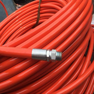 <span class=keywords><strong>Manguera</strong></span> Hidráulica Termoplástica GNV de Fábrica, Ligera y Flexible, SAE100 R7 1/<span class=keywords><strong>4</strong></span>, Negra y Naranja, con Orificios - Product Image 1