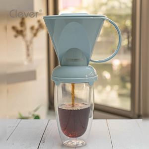 Cafetera Reutilizable de Tritán Eastman Azul Claro, Forma Trapezoidal, para Eventos de Catering, Buffet y Salón - Product Image 5