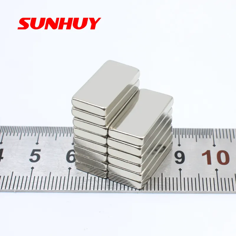 20*10*3mm süper güçlü kalıcı Permanent N38 nn45 N48 Neodymium Square kare manyetik blok dikdörtgen neodimyum mıknatıs