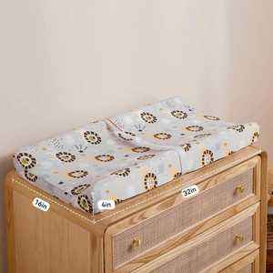 Couverture de table à langer douce et respirante 32 x 16 pouces, draps de berceau neutres - Product Image 3