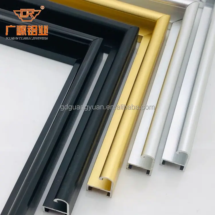 1000 série Decorativo Fino Picture Frame Perfil De Alumínio Perfil de Alumínio Perfil de Moldura de Alumínio Snap Quadro