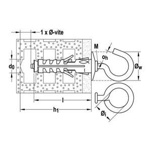 FISCHER - 500341 Bouchon d'extension avec oeillet ouvert SB 9/1 - EAN 8001132003411 ANCURS ANCRES MÉCANIQUES - Product Image 4