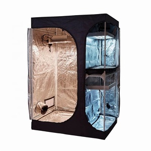 Serre hydroponique 600D salle de culture intérieure boîte de culture 50*50*100cm - Product Image 4