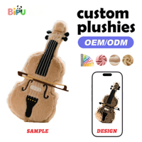 Jouets en peluche personnalisés BIPU en forme de note de musique, rembourrés en coton PP, faible MOQ, fabricant OEM, personnalisez votre design, à partir de 14 ans