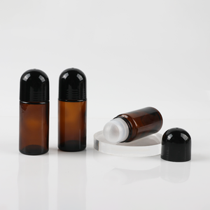 50ml cơ thể khử mùi bao bì hổ phách chai thủy tinh con lăn bóng nước hoa chăm sóc da bao bì chai thủy tinh với cuộn trên bóng - Product Image 3