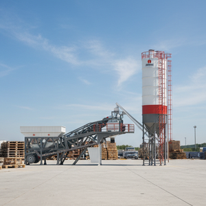 Planta de Concreto Prefabricado Móvil Pequeña de 150M3/H con Línea de Producción, Bomba, Motor, Caja de Cambios, PLC y Rodamientos en Venta - Product Image 6