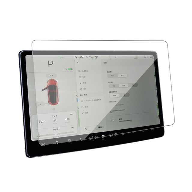 3D Tempered Glass Screen Protector for Tesla Model 3 Model Y 9H Hardness Car Screen