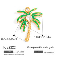 SUMMLY Tendance Vente en Gros Breloque de Bikini DIY Thème Océan Plage Plaqué Or 18K Acier Inoxydable Accessoires Pendentifs Bijoux de Mode