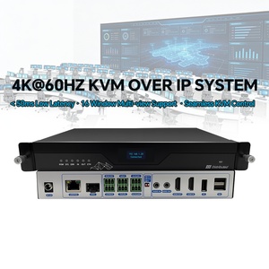 ตัวควบคุมวิดีโอวอลล์แบบ IP ความละเอียด 4K60 Ultra HD พร้อม H.265+ ความหน่วง 50ms รองรับการแบ่งหน้าจอหลายมุมมอง KVM /เสียง/USB - Product Image 1