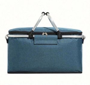 Panier de pique-nique isotherme pliable personnalisé avec logo 2024, sac de transport pour aliments et boissons, sac isotherme - Product Image 1