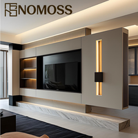 Meilleures ventes - Ensemble de meubles TV - Meuble mural moderne de luxe et meuble TV en bois moderne pour le salon