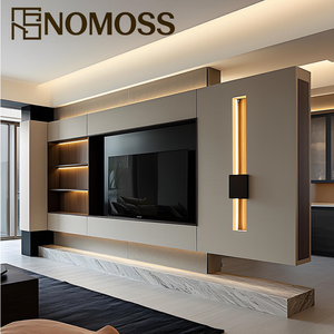 Bestseller: Set Mobile TV Moderno e Lussuoso, Mobile da Parete e Mobile TV in Legno <span class=keywords><strong>per</strong></span> Arredamento Soggiorno - Product Image 2