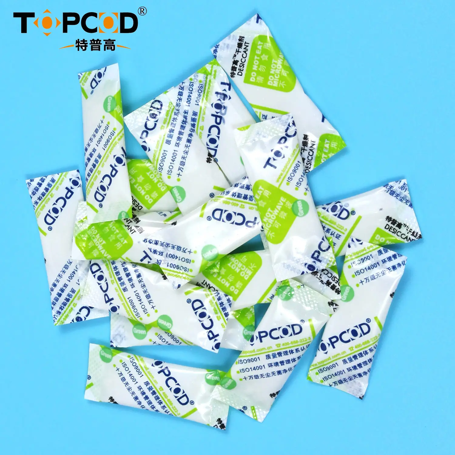 Paquetes de gel de sílice de grado alimenticio 1G,2G,3G,5G,10G,50G,100G,200G Bolsas desecantes de gel de sílice Paquetes de gel de sílice blanco