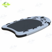 Outil de sauvetage en eau marine portable vert tapis flottant sauveteur robuste jet ski surf sauvetage planche de traîneau avec eva