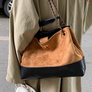 Large Capacity Women's Tote Bag Brown Horizontal <b>Square</b> Zipper Closure Everyday Outfits Fall 2025 - Product Image 5
