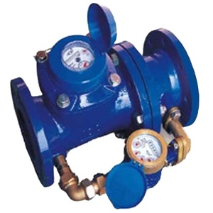 มิเตอร์น้ำผสมผสมผสมกับรีจิสเตอร์ชนิดแห้ง/สวิตช์พัลส์เอาท์พุทและอีโคทองเหลืองมาตรฐาน awwa เป็นตัวเลือก - Product Image 2