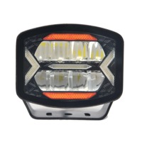 Projecteur LED carré de 5 pouces, lampe auxiliaire universelle pour véhicule tout-terrain, camion, modification de voiture