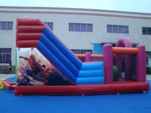 Divertido Desafío Interactivo al Aire Libre, Pista de Obstáculos Colorida de 6x6m, Castillo Inflable Extremo, Juegos Inflables de PVC, Fácil de Instalar - Product Image 5