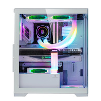 Nouveau design de mode Gaming Computer Hardware Middle Tower Pc Case Panel Water Cooler ATX Case