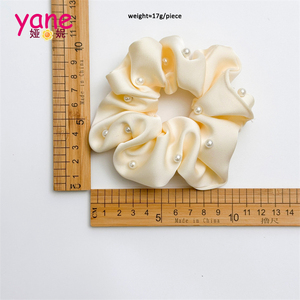 סאטן ושיער פנינה scrunchies אביזרים בד בתפזורת בד גומי גומיות שיער משי בתפזורת - Product Image 5