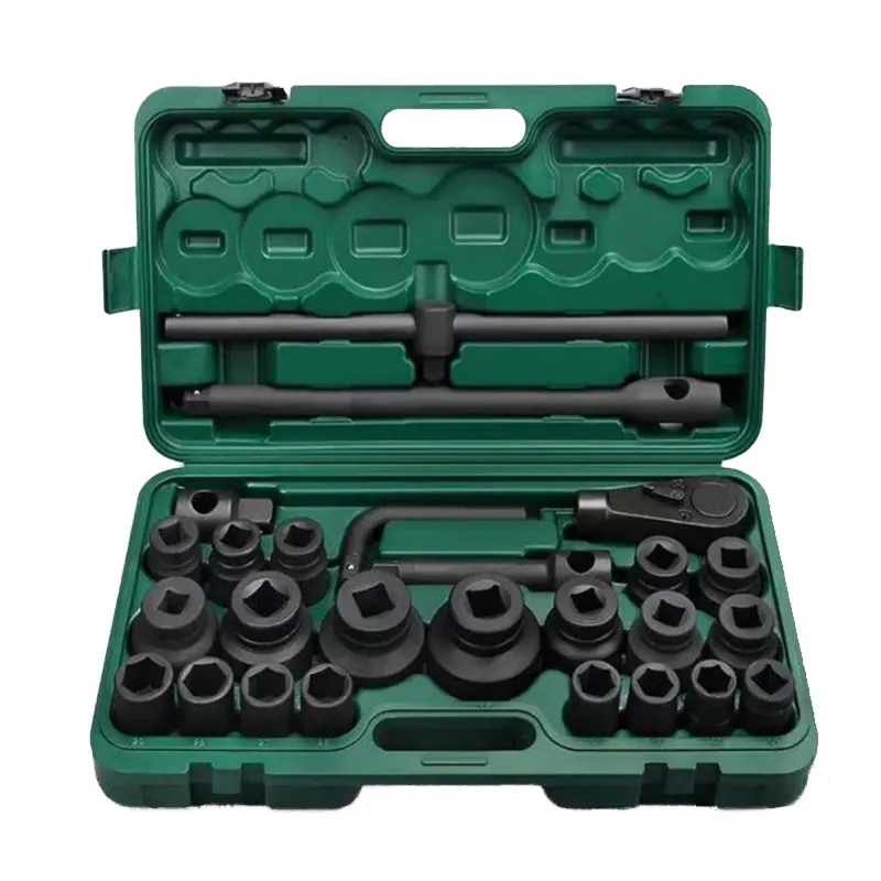 26-teiliges Heavy Socket Set 3/4 "Drive Deep Impact Socket Set mit Ratschen schlüssel kopf und gebogenem Hebels chl üssel