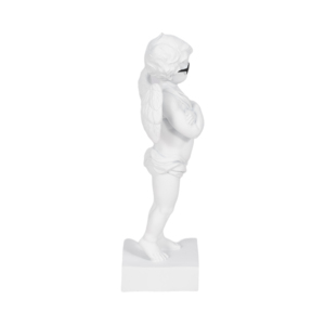 Statuetta d'Angelo Contemporanea con Occhiali da Sole, Ornamento in Resina per Arredamento Casa, Bagno, Ufficio, Soggiorno - Product Image 3