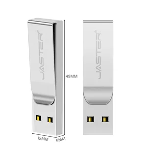 Pen Drive Mini logam untuk hadiah murah, Flash Drive USB klip buku logam 2.0 1GB 2GB 4GB 32GB 64GB, memori USB stik 8GB 16GB