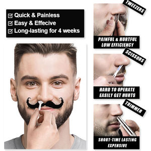 Kit d'épilation au cire pour le nez Lifestance pour hommes - Sûr, rapide et indolore avec chauffe-cire à la résine - Product Image 4