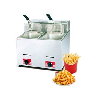 Freidora Comercial de Gas de Acero Inoxidable Reforzado - Multifuncional de un Solo Cilindro para Freír Pollo, Papas Fritas y Cocinar Fideos - Product Image 2