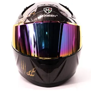 SUBO all'ingrosso caschi di Design in stile scuro vernice Spray unica modello Smart Motor protezione sicura per la guida casco integrale per moto