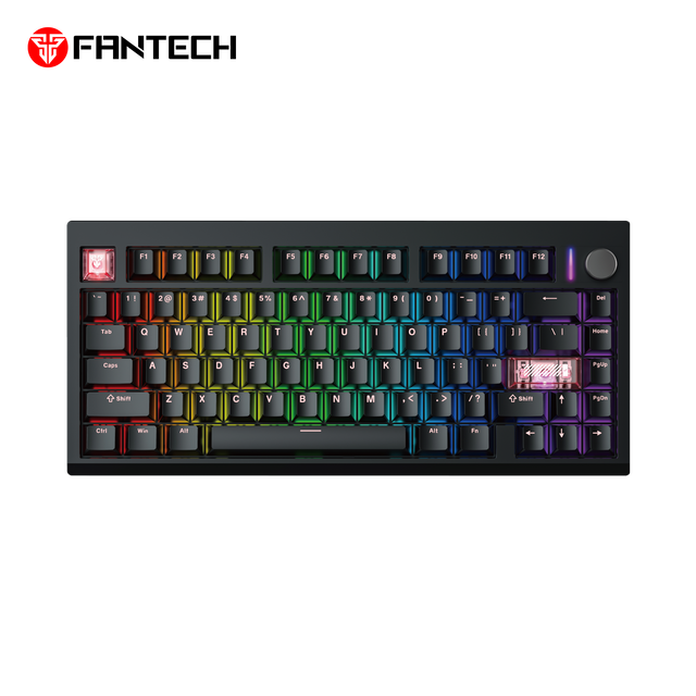 FANTECH MK921 Wireless Programmable RGB Gaming Keyboard 80 Keys Wired Mechanical Keyboard Full-Key Anti-Ghosting BT Keyboard