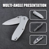 Couteau de survie pliant d'extérieur Hongrui 2026 en acier 3Cr13, personnalisable en gros, couteau de poche pour camping et chasse avec manche en acier