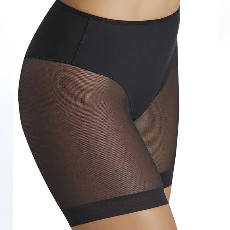 High Stretch Seamless Women's Underpants Net Cloth Splicing Mesh Body Shaping