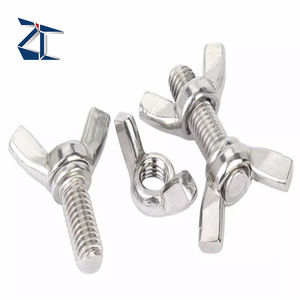 Profissional M4 M6 M8 18-8 parafusos de aço inoxidável afiada asa borboleta asa com porca asa - Product Image 5