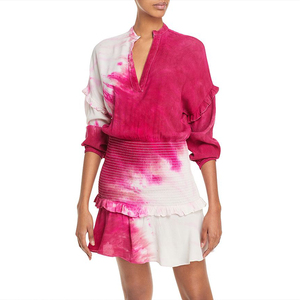 Vestidos Elegantes de Nueva Llegada <span class=keywords><strong>2021</strong></span>, Vestidos Ajustados con Estampado Degradado, Vestido Casual de Manga Larga <span class=keywords><strong>para</strong></span> Mujer - Product Image 1