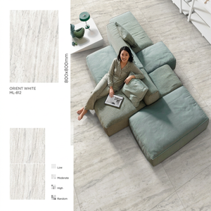 Roman Beige Glossy Marble Look Porcelain Floor <b>Tiles</b> Digital Glazed Premium 80x80cm Design - Product Image 6