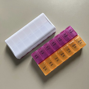 Portapillole Settimanale Organizzatore Due Volte al Giorno 7 Giorni AMPM Custodia Organizzatrice per Medicinali - Product Image 3
